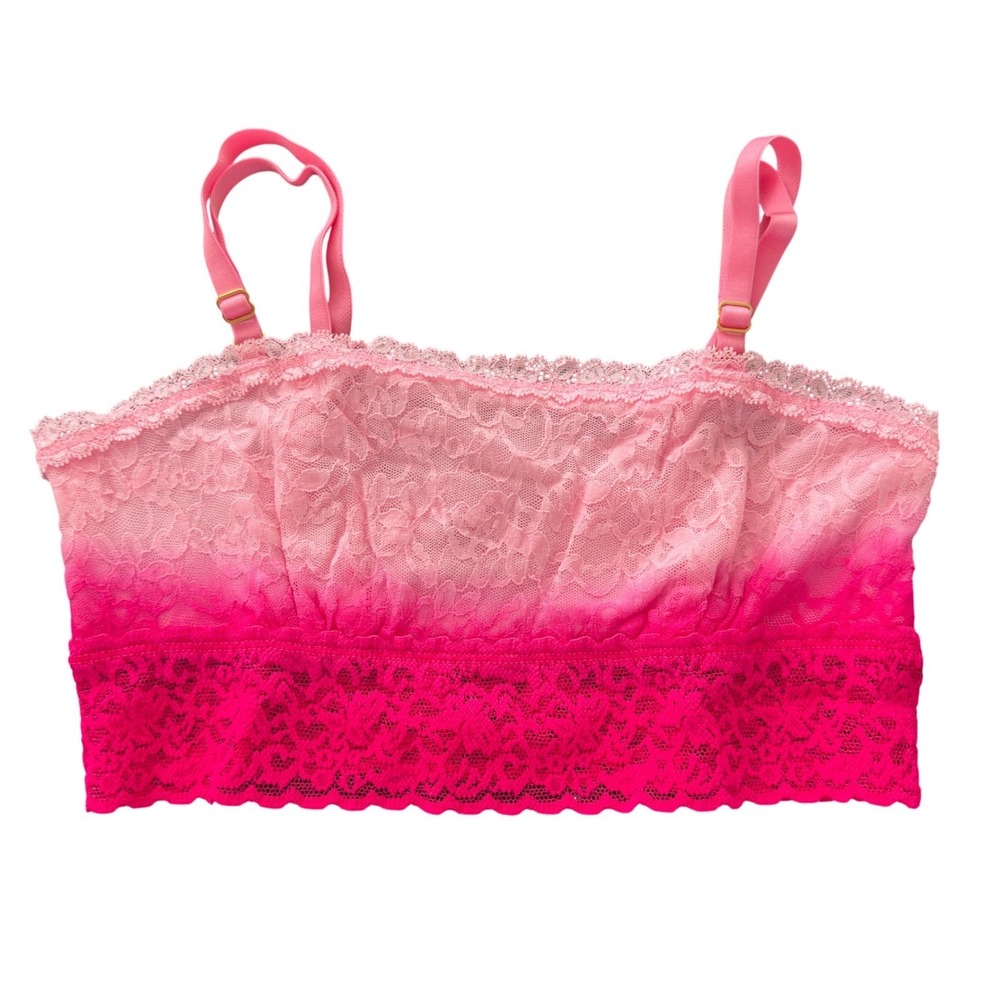 Victoria's Secret Pink‎ Ombre Lace Bralette Cami S Y2K 2010 Strappy NWT VS Pink